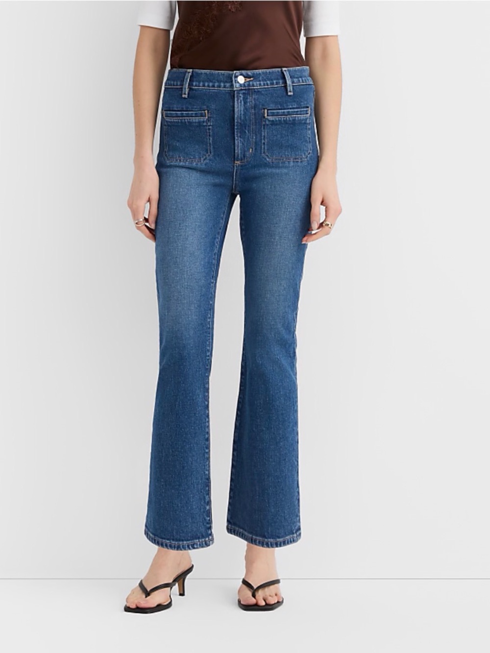 LOFT Kick Crop Jeans Women’s Size 4 Medium Wash Denim